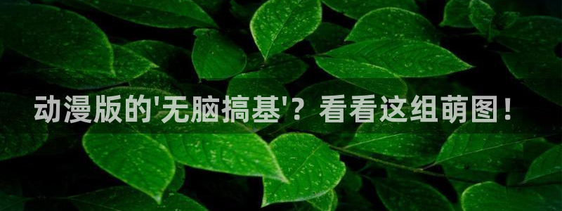哗咔动漫18+：动漫版的\'无脑搞基\'？看看这组萌图！